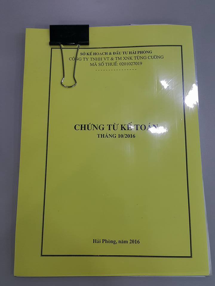 làm bìa chứng từ kế toán