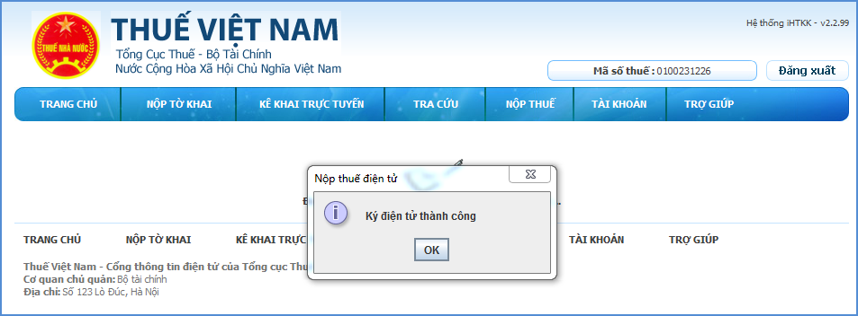 đăng ký nộp thuế điện tử với cơ quan thuế