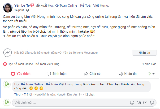 học kế toán