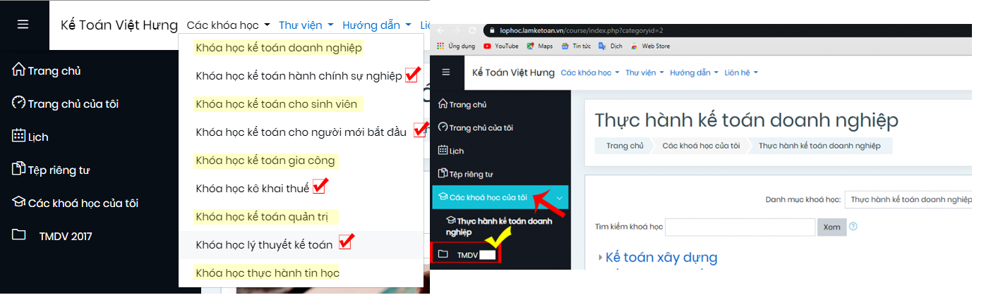 học kế toán thực hành
