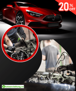 Khóa học kế toán dịch vụ công ty sửa chữa xe