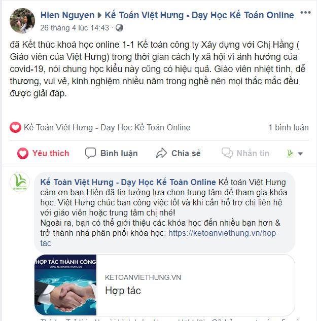 Học Viên Nguyễn Thị Hiền (TP. Hồ Chí Minh) 2 8 4