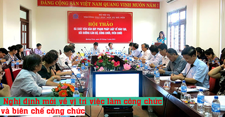 vị trí việc làm công chức