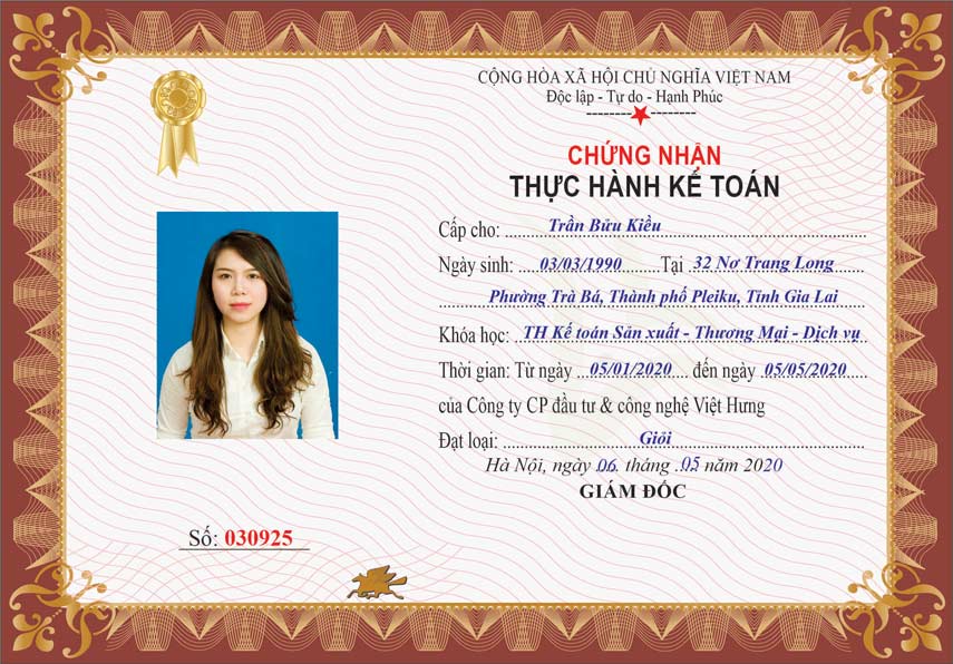 Địa chỉ học chứng chỉ kế toán tổng hợp ở đâu tốt nhất? 3 mẫu chứng chỉ kế toán tổng hợp
