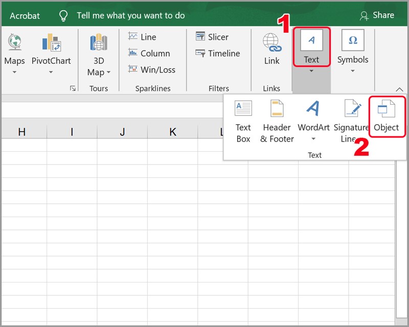Cách chèn file PDF vào Excel - ảnh 2