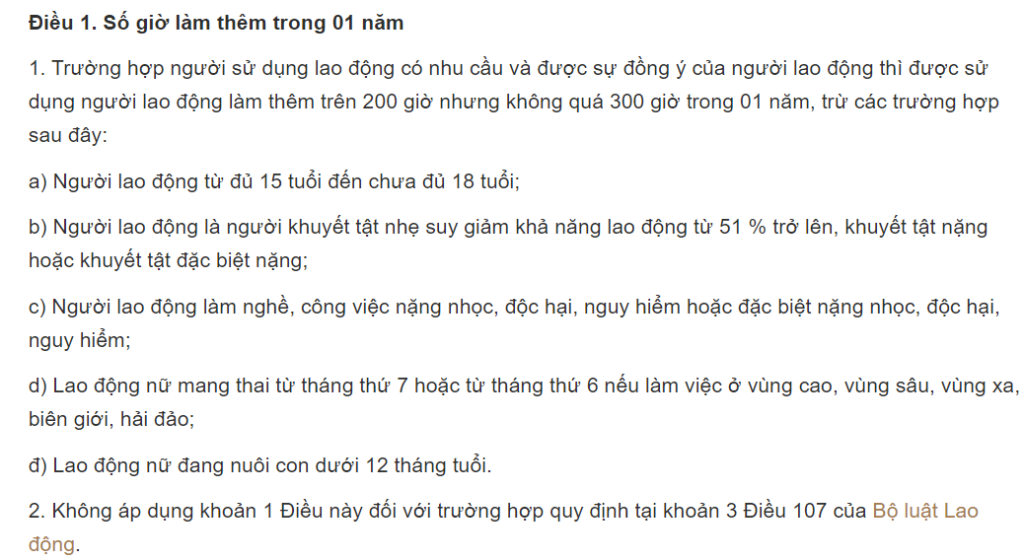 Nghị quyết 17/2022/UBTVQH15 số giờ làm thêm của NLĐ 1 Nội dung Nghị quyết 17/2022/UBTVQH15