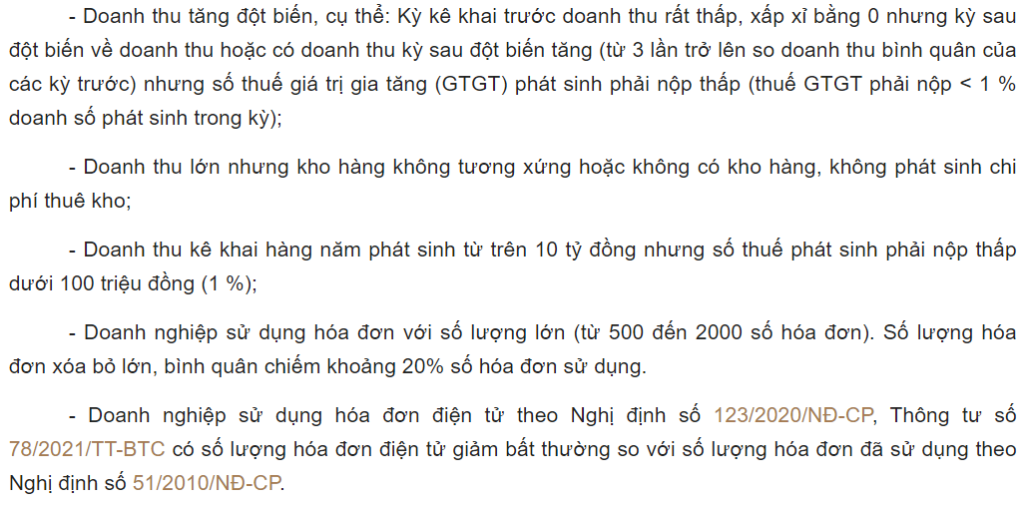 Công văn 1873/TCT-TTKT 2022 dấu hiệu chống gian lận hoàn thuế GTGT 1 Nội dung Công văn 1873/TCT-TTKT