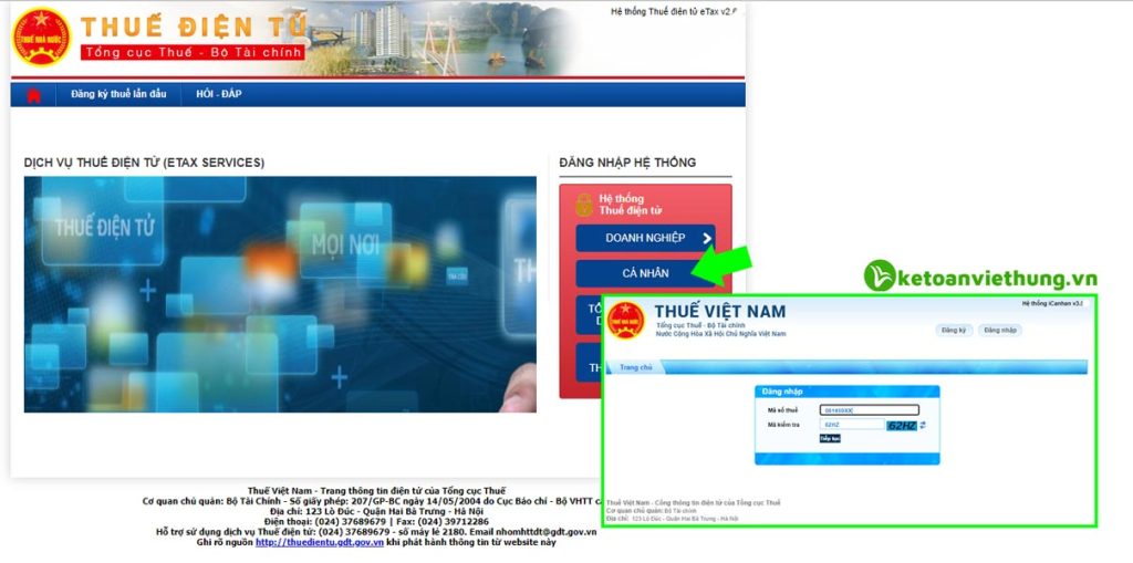Cách đăng ký MST cá nhân bằng mã số định danh ID 6 đăng ký mst cá nhân
