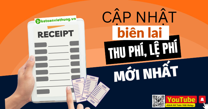 Cập nhật về việc sử dụng biên lai thu phí, lệ phí mới nhất