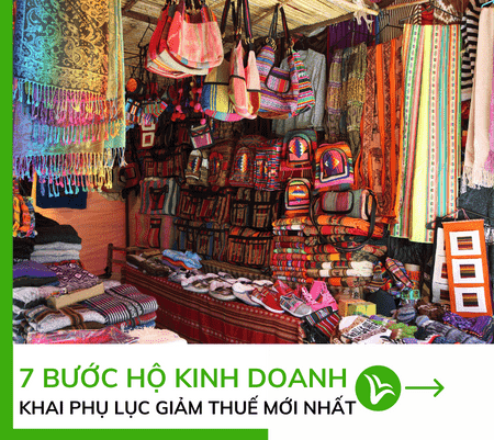 hộ kinh doanh lập phụ lục giảm thuế gtgt