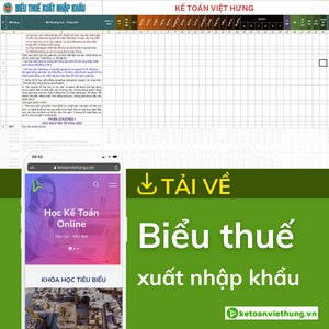 biểu thuế xuất nhập khẩu