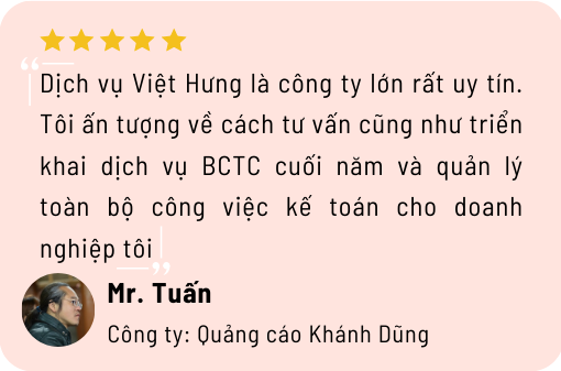 Dịch vụ báo cáo tài chính 9 khach hang danh gia ve dich vu lam bctc cua ke toan viet hung 1