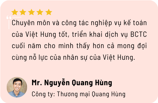 Dịch vụ báo cáo tài chính 11 khach hang danh gia ve dich vu lam bctc cua ke toan viet hung 3