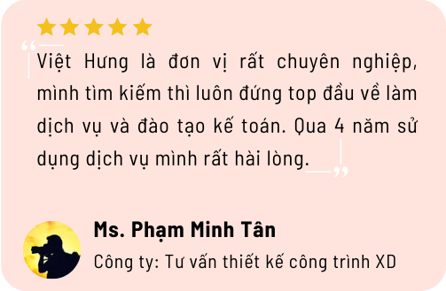 Dịch vụ báo cáo tài chính 14 khach hang danh gia ve dich vu lam bctc cua ke toan viet hung 6