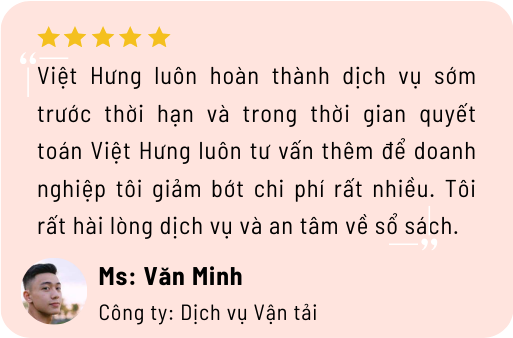 Dịch vụ báo cáo tài chính 17 khach hang danh gia ve dich vu lam bctc cua ke toan viet hung 9