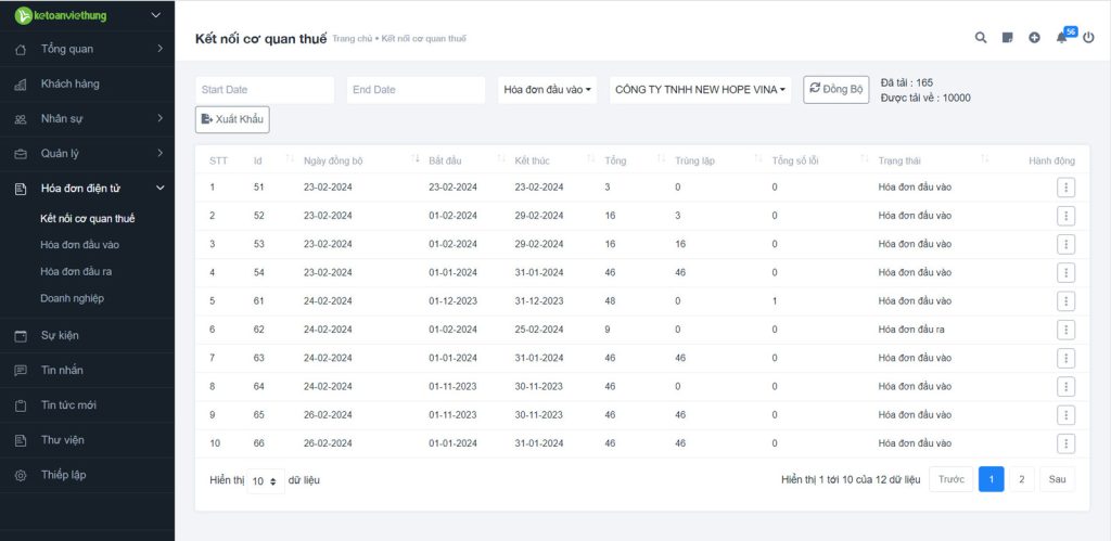 Phần mềm xử lý hóa đơn ViVoice 6 giao dien phan mem xu ly hoa don vicioce 3