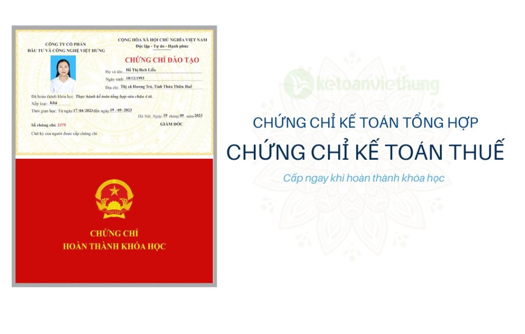 Học kế toán tổng hợp thực tế có cấp chứng chỉ 6 chung chi anh doc 1