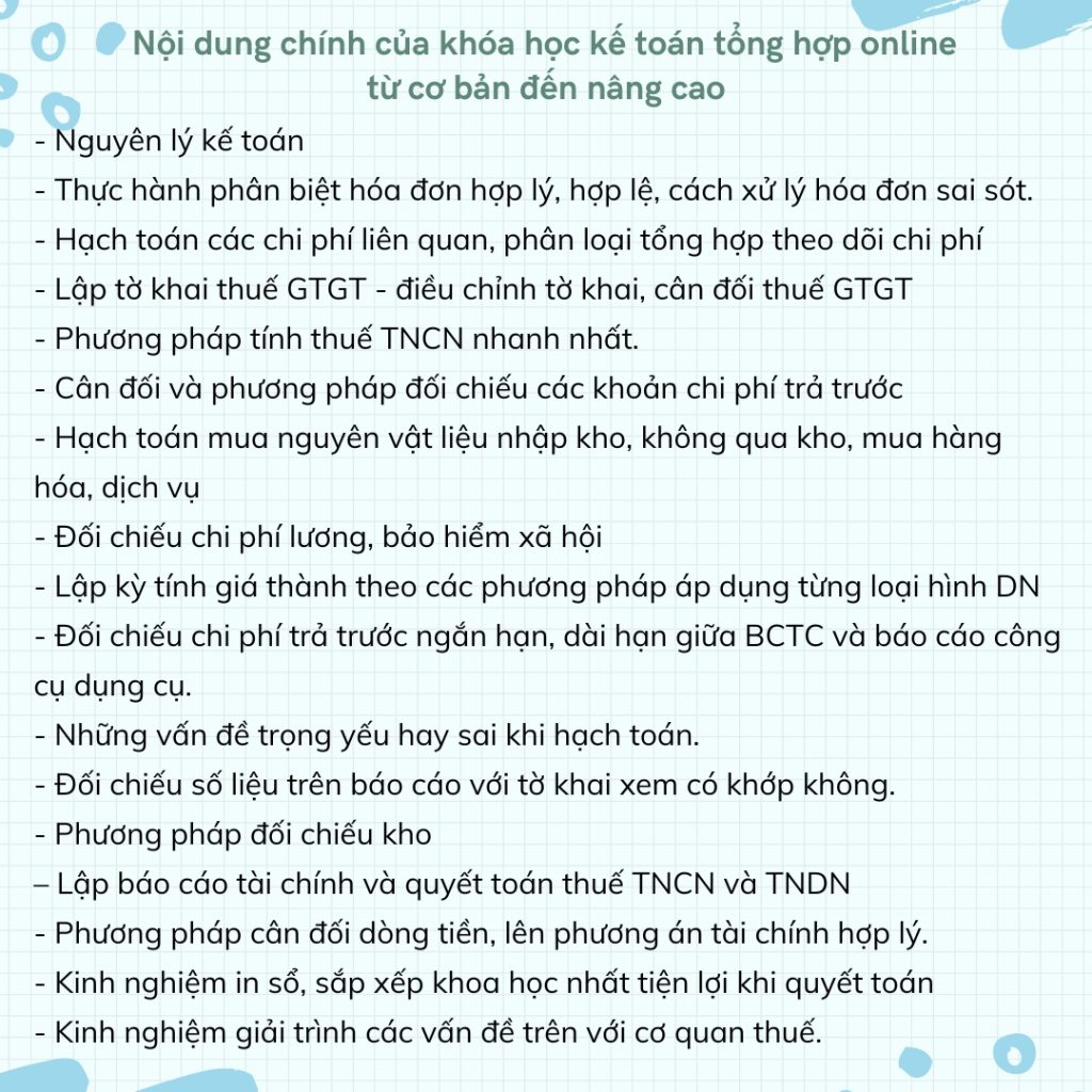 Khóa học kế toán thực hành online từ cơ bản đến nâng cao 6 noi dung hoc anhdoc 1 1