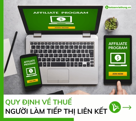 quy định thuế tiếp thị liên kết