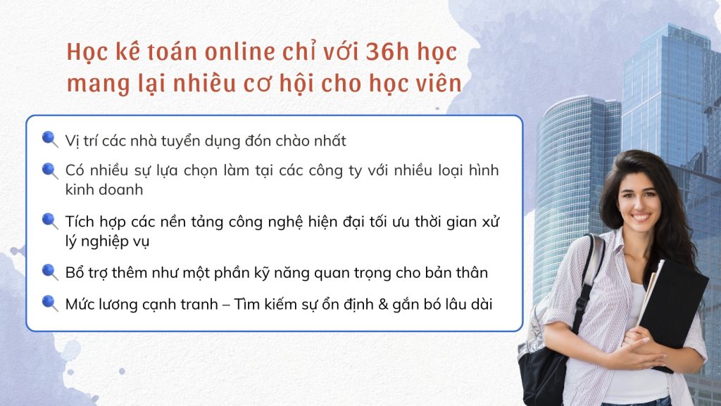 Học kế toán tổng hợp thực tế chỉ với 36 giờ học 3 co hoi trong tuong lai khi hoc ke toan chi voi36h anhngang