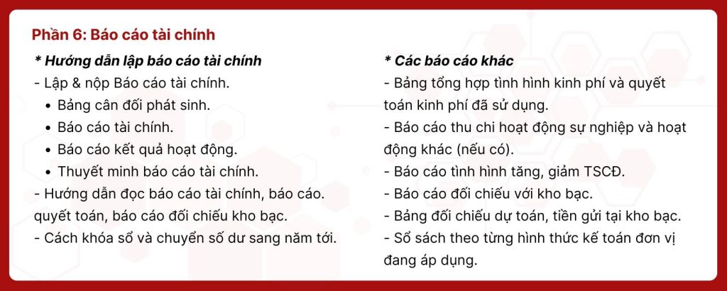 Khóa học thực hành kế toán hành chính sự nghiệp 18 noi dung hoc 5