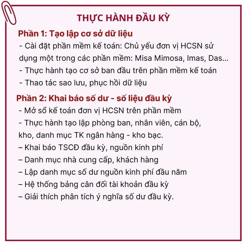 Khóa học thực hành kế toán hành chính sự nghiệp 13 noi dung hoc anh doc 2