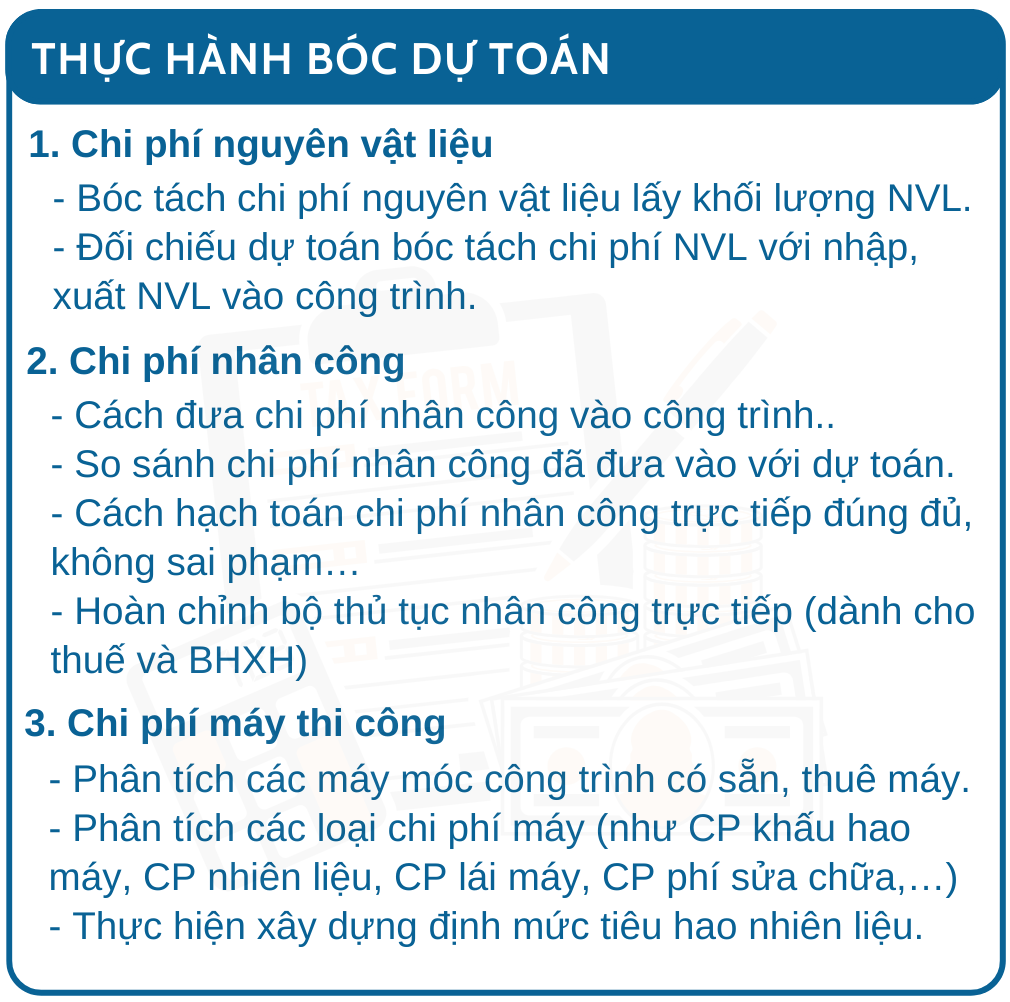 Khóa học kế toán xây dựng thực tế 9 p2 boc du toan