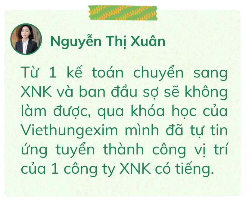 Khóa học nghiệp vụ xuất nhập khẩu thực tế 11 feedback6 2