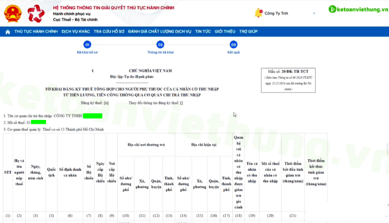 Cách Đăng Ký Người Phụ Thuộc Online Qua Cổng Dịch Công Nhanh Nhất 34 đăng ký người phụ thuộc online 14