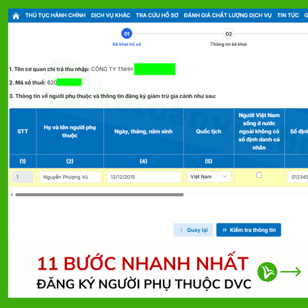 Cách Đăng Ký Người Phụ Thuộc Online Qua Cổng Dịch Công Nhanh Nhất 4 Cách Đăng Ký Người Phụ Thuộc Online Qua Cổng Dịch Công Nhanh Nhất