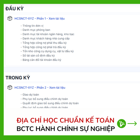 Học Làm Báo Cáo Tài Chính Đơn vị Hành Chính Sự Nghiệp Ở Đâu?