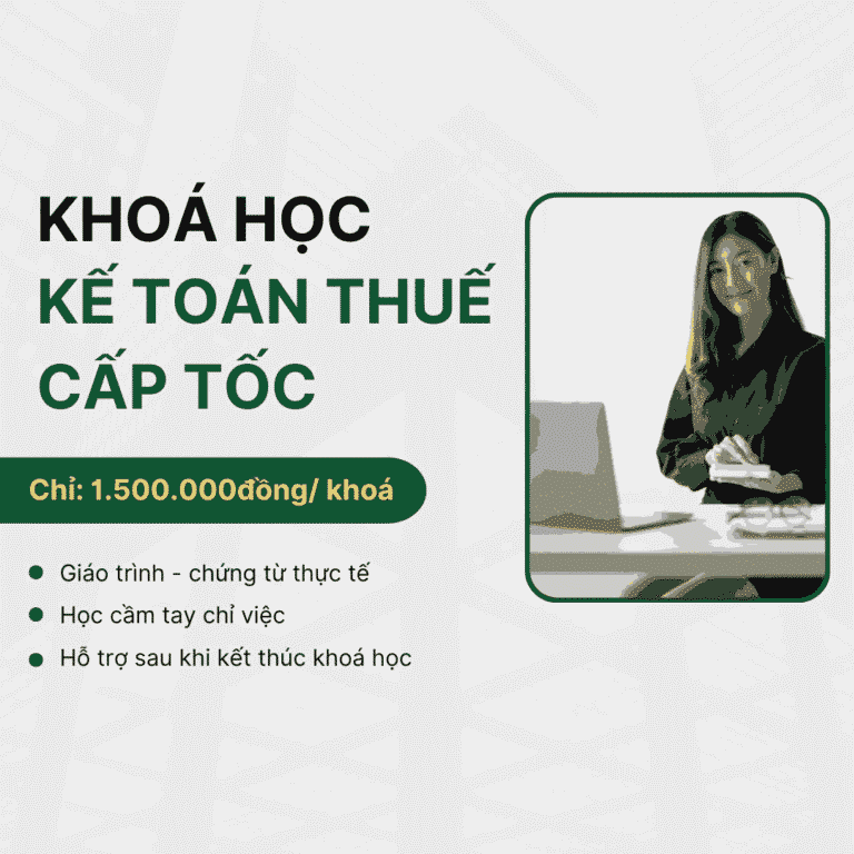 Học kế toán thuế cấp tốc 3 Học kế toán thuế cấp tốc