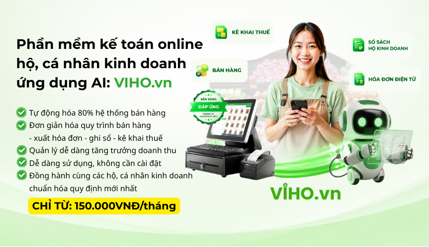 Phần Mềm Kế Toán VIHO.vn 1 phần mềm kế toán hộ kinh doanh 2